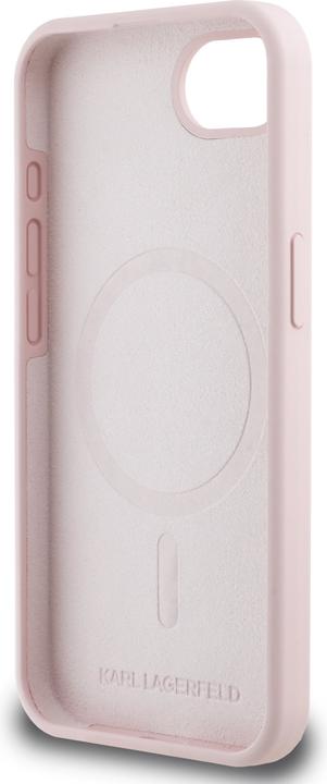 Produktbild Karl Lagerfeld Back panel cover - Liquid Silicone K&CH Heads MagSafe Case for iPhone SE4 Pink (Apple iPhone 16e)
