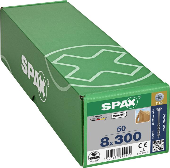 Produktbild Spax Senkmultikopf T-Star Plus T40 Teilgewinde Wirox (50 Schrauben pro Stück)