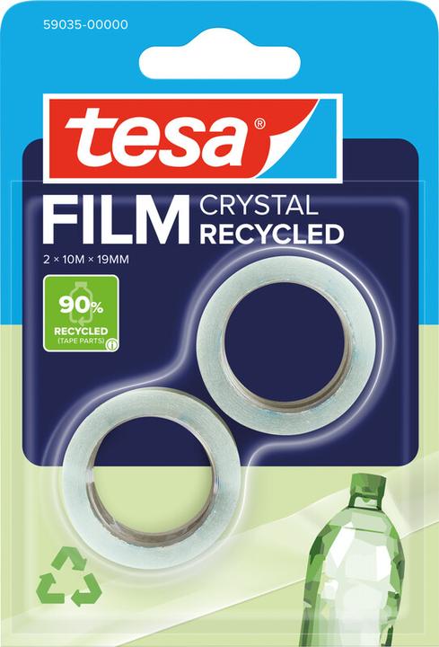 Produktbild tesa tesafilm® ECO & CRYSTAL Klebefilm 2 Rollen je 10m:19mm (19 mm)