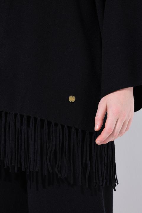 Produktbild Ulla Popken Strickjacke, Fransensaum, ohne Verschluss, Langarm (60)