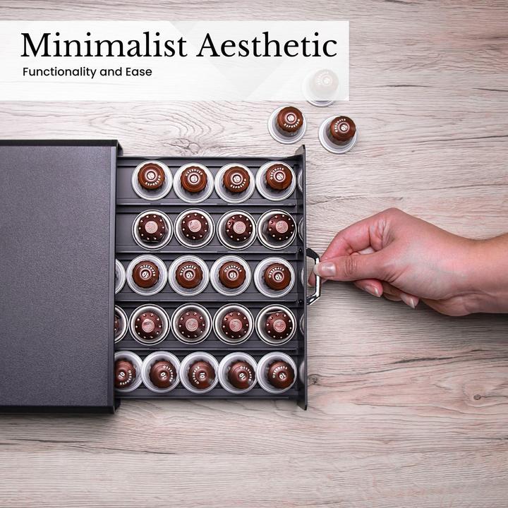 Actual product image Intirilife Storage drawer coffee capsules