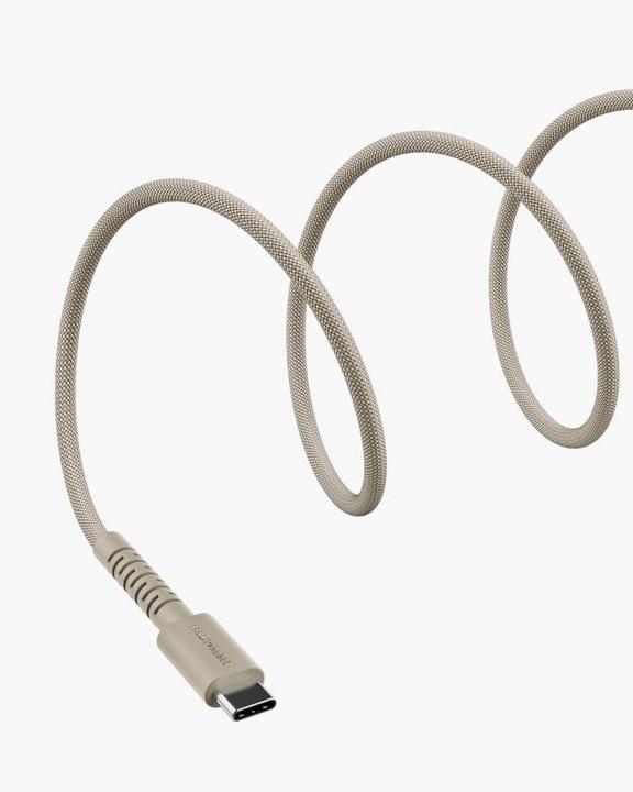 Image du produit Fresh'N Rebel Fresh 'n Rebel USB-A zu USB-C silikon geflochtenes Kabel"FlexWave" 2m, Silky Sand (2 m, 18 W)