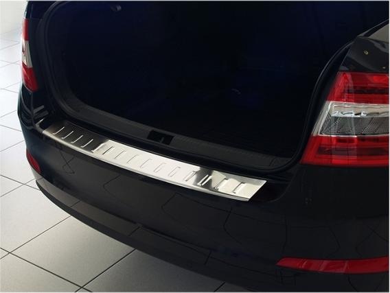 Actual product image Avisa Stainless steel bumper protection for Skoda Octavia Sedan from 2013 to 2020 (Rear)