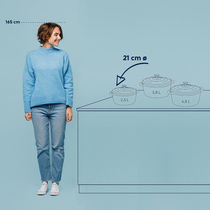 Image du produit Kela Calido (21 cm, Cocotte + faitout, Fonte d'aluminium)