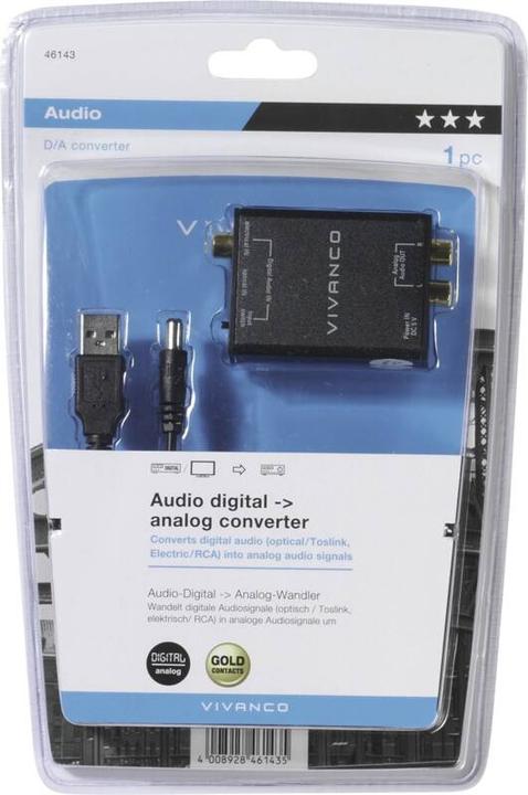 Actual product image Vivanco Audio Digital-Analog-converter (Digital -> Analog)