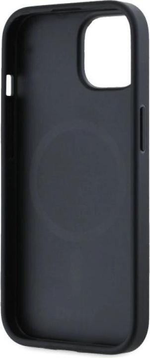 Actual product image DKNY - Leather Hardcase Grained PU Metal Logo MagSafe (DKHMP15SPGHLME) - iPhone 15 - Beige (Apple iPhone 15)