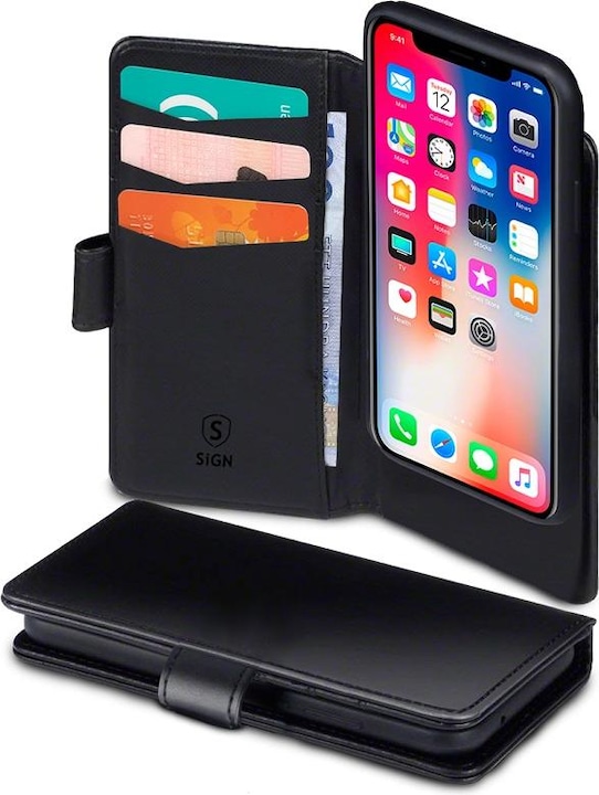 Produktbild SIGN Wallet Cover 2-in-1 for iPhone 11 Pro Max - Black (Apple iPhone 11 Pro Max)