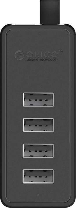 Produktbild Orico Converter Hub W5P-U2-030 4x USB-A 2.0 30cm - black (USB-A, Micro USB, 4 Ports)