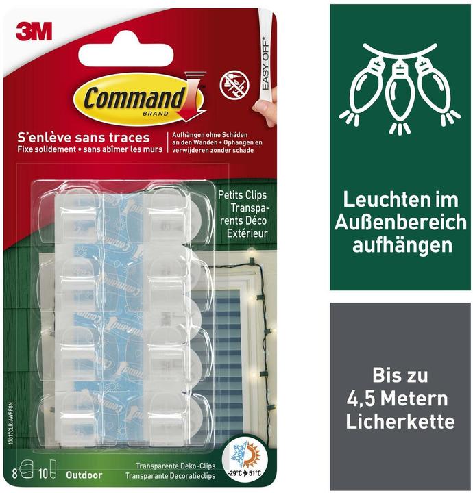 Image du produit Command Déco-clips de commande pour l'extérieur