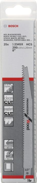 Productafbeelding Bosch Professional Zubehör Sabelzaagblad S 2345 X, Progr