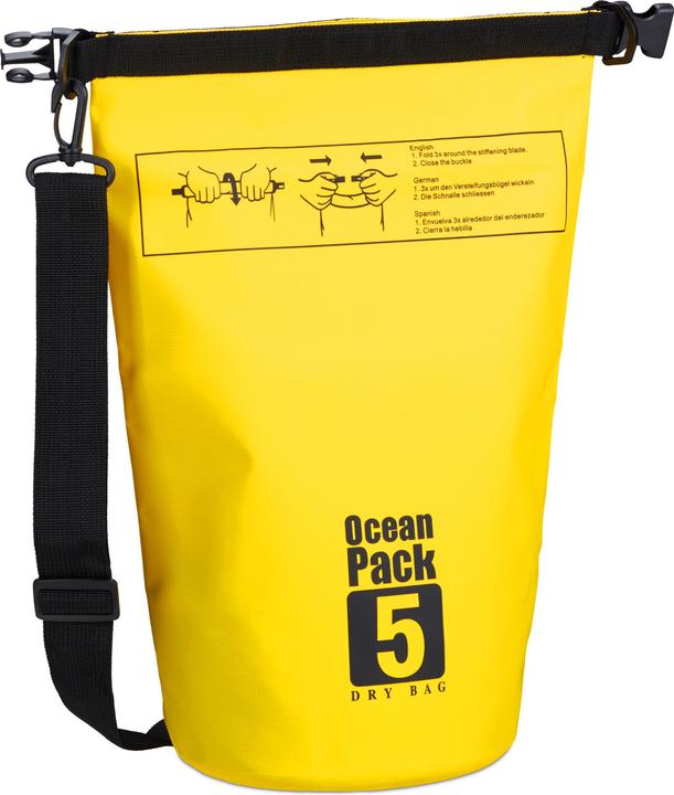Image du produit Relaxdays Sac étanche Ocean Pack 5 litres (5 l)