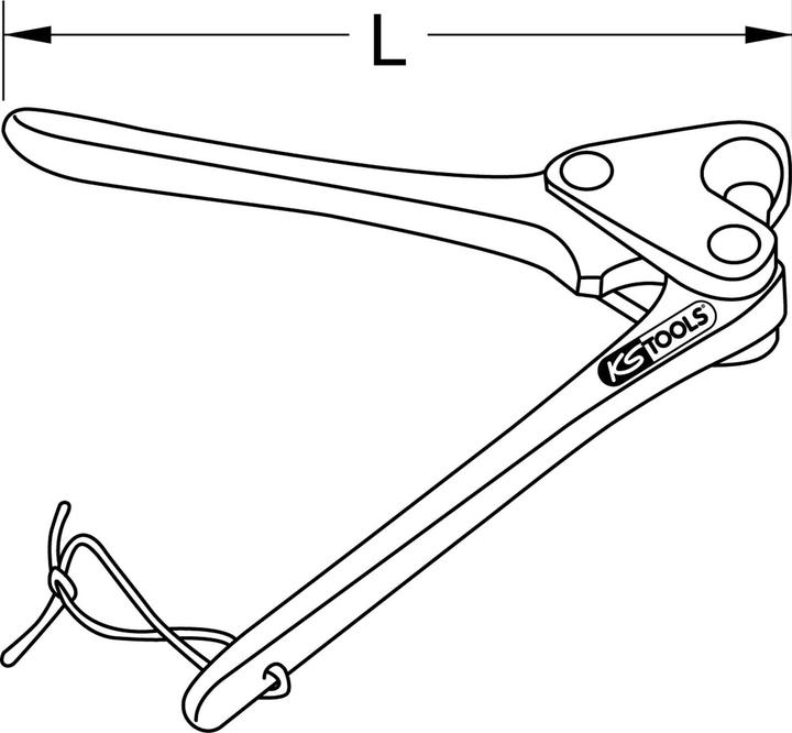 Produktbild KS Tools Blei-Plombenzange, Metallgriff, Länge 130 mm (130 mm)