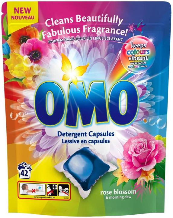 OMO Laundry Detergent Capsules White Orchid & Mint (42 Waschgänge, Waschpods)