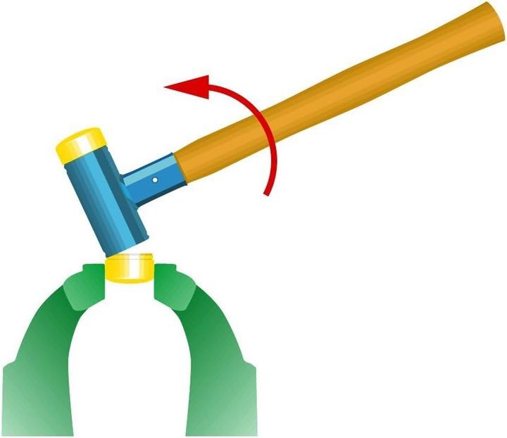 Produktbild Wiha Schonhammer mittelhart, rücksc (2050 g)