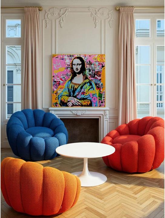 Produktbild Kare Design Drehsessel Peppo Bloom Rot