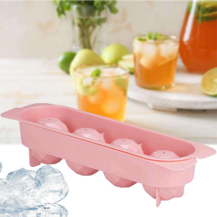 Actual product image Fresh & Cold Ice Cube Tray 4 Ice Cubes
