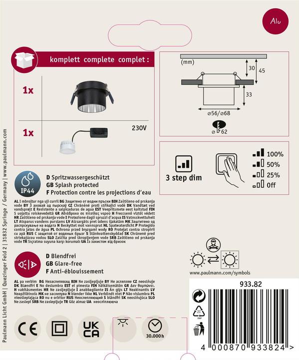 Actual product image Paulmann Recessed luminaire Gil Set (470 lm)