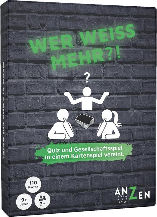 Produktbild Anzen Spiele WER WEISS MEHR?! (d) (Deutsch, 2 - 12 Spieler)