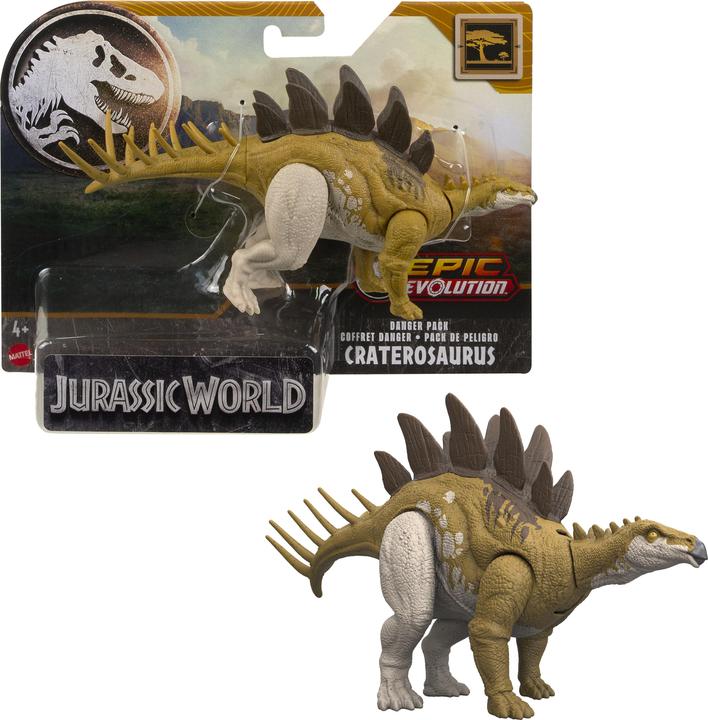 Actual product image Mattel JURASSIC WORLD DANGER PACK Craterosaurus