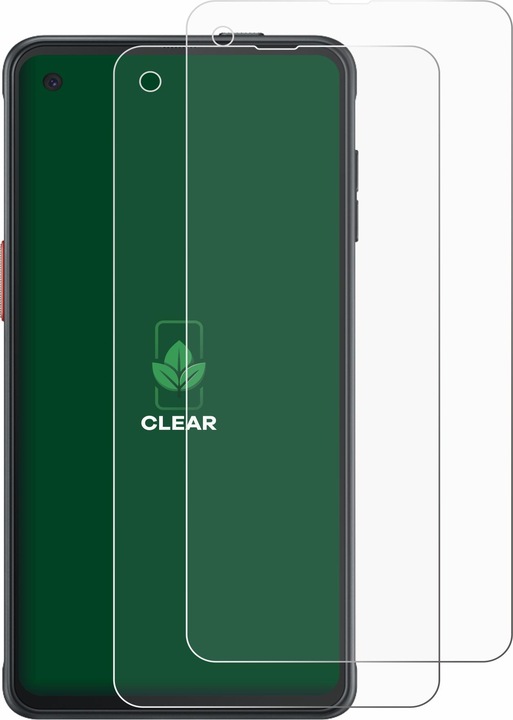 Actual product image ScreenLeaf Protective film sustainable screen protector screen protector film clear transparent (2 Piece, Samsung Galaxy Xcover Pro)