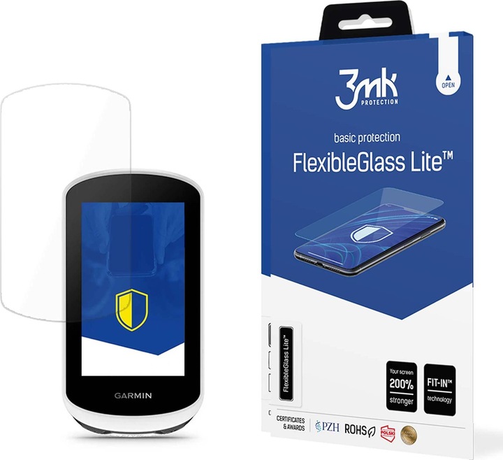 Actual product image 3MK FlexibleGlass Lite Garmin Edge Explore 2 Szkło Hybrydowe Lite