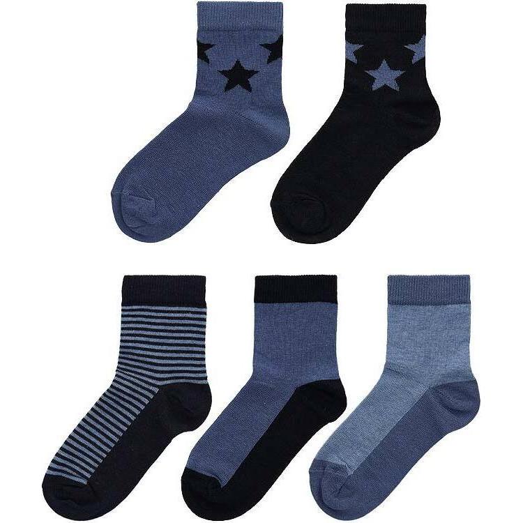 Lenz, Jungen, Socken, 5 Paar Socken für Kinder, Mehrfarbig, (5er Pack, 31, 34)