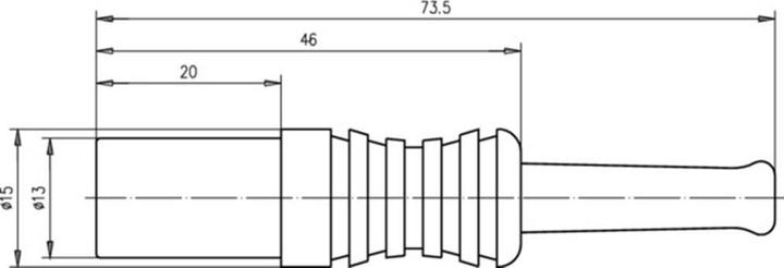 Actual product image Telegärtner PH connector plug, straight J01080A0007 1 pc.