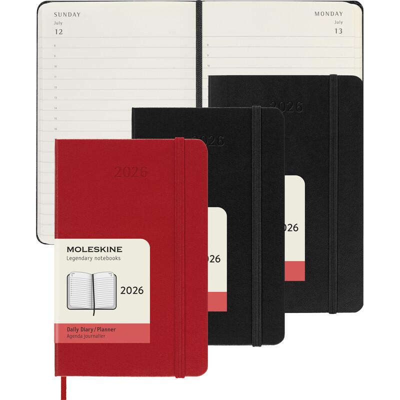 Thumbnail - Moleskine, Agenda, Tageskalender (Pocket, A6, Englisch)