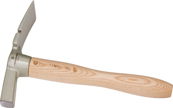 Peddinghaus Maurerhammer Berliner Modell - Raue Bahn - Mit Stahlrohrstiel und Kunststoffgriff (600 g)