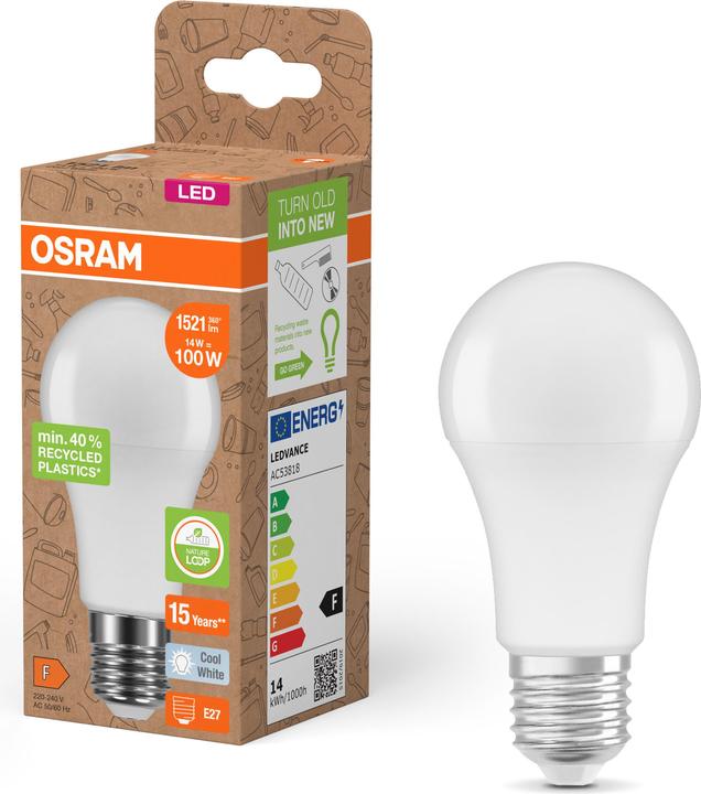 Produktbild Osram LED Pcr Lamps With Classic A (E27, 14 W, 1521 lm, 6 x, F)