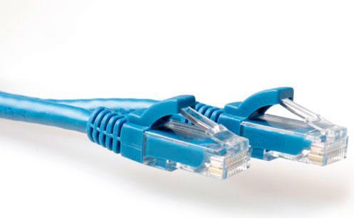 Produktbild ACT Blue 15 meter U/UTP CAT6 patch cable snagless with RJ45 connectors. Cat6 u/utp snagless bu 15.00m (U/UTP, CAT6, 15 m)