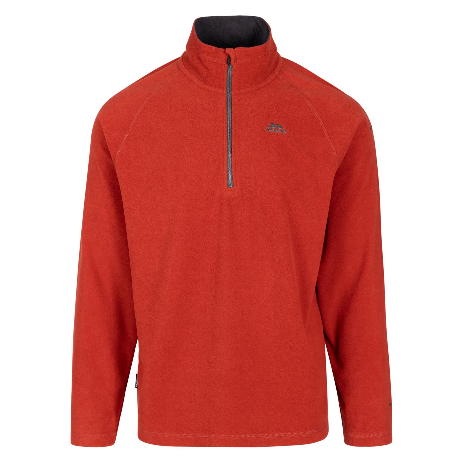 Trespass, Herren, Outdoorjacken, MicrofleeceOberteil Blackford (S), Rot, S