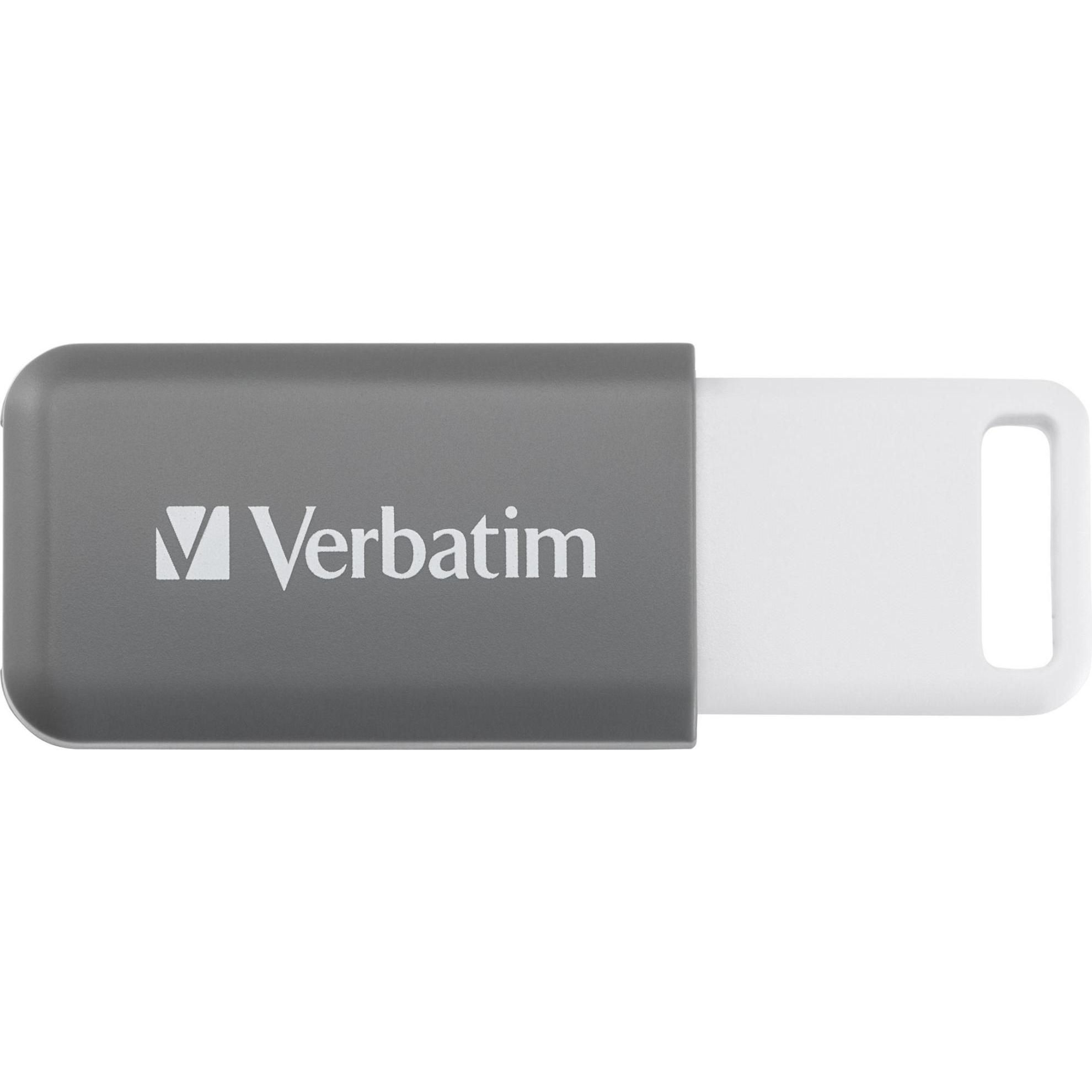 Verbatim DataBar USB 2.0 128GB Grey (128 GB, USB-A) (49456)