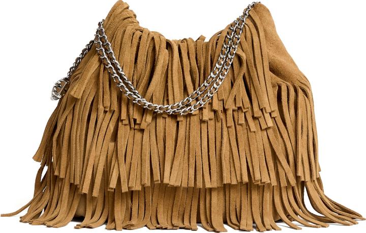 Immagine prodotto Tory Burch Borsa A Tracolla Mini Fleming In Suede Con Frange