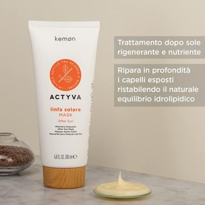 Immagine prodotto Kemon Actyva After Sun Mask - Maschera nutriente per capelli stressati dal sole (200 ml)