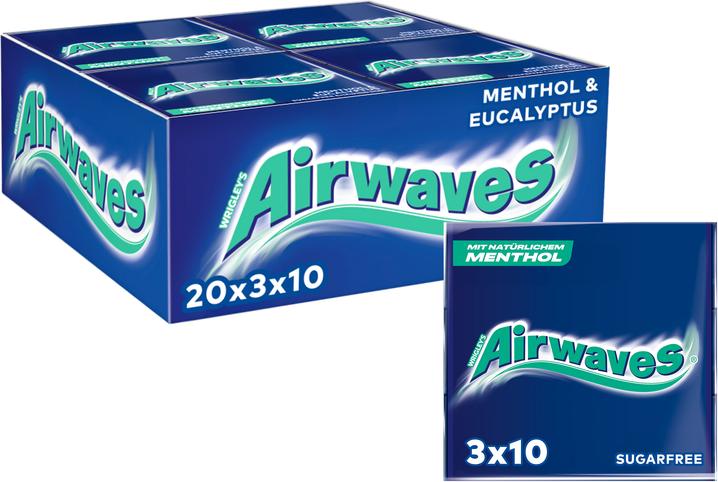 Produktbild Airwaves Menthol & Eucalyptus (20 Stk., 840 g)