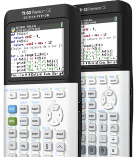 Actual product image TI 83 Premium Ce Python (Rechargeable battery)