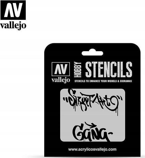 Actual product image Vallejo Stencil Street Art No. 2