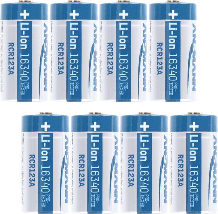 Actual product image Fenix 8x CR123 A battery incl. battery box ideal for surveillance camera Arlo, LED flashlights