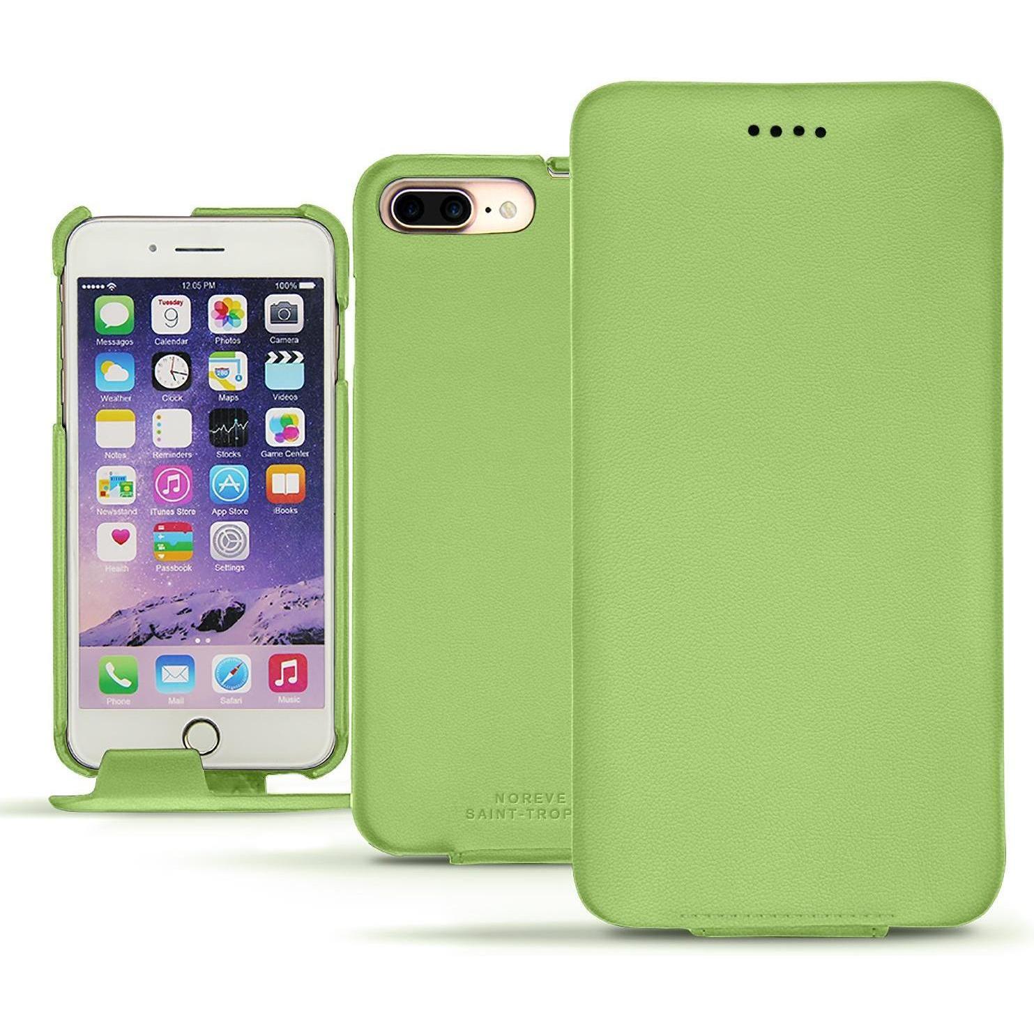 Noreve Lederschutzhülle vertikal (Apple iPhone 7 Plus), Smartphone Hülle, Rosa