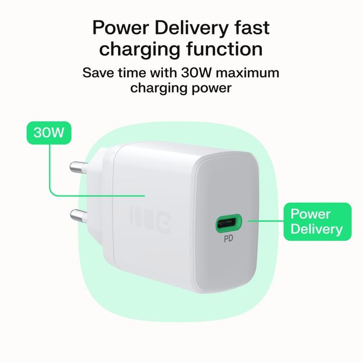 Actual product image GreenCell Charger Green cell Lādētājs PowerSource Solo30 30W White (30 W, 1 portion)