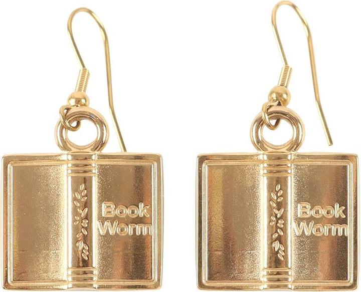 Immagine prodotto Something Different Donna Verme del Libro Orecchini (Acciaio)