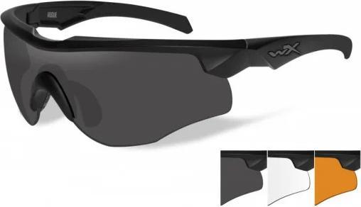 Wiley X Safety spectacles ROGUE COMM Black - Smoke Grey + Clear + Light Rust