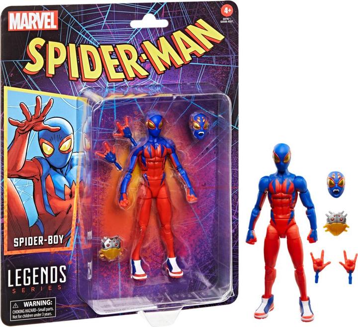 Produktbild Hasbro Spider-Man Marvel Legends Retro Actionfigur Spider-Boy 15 cm