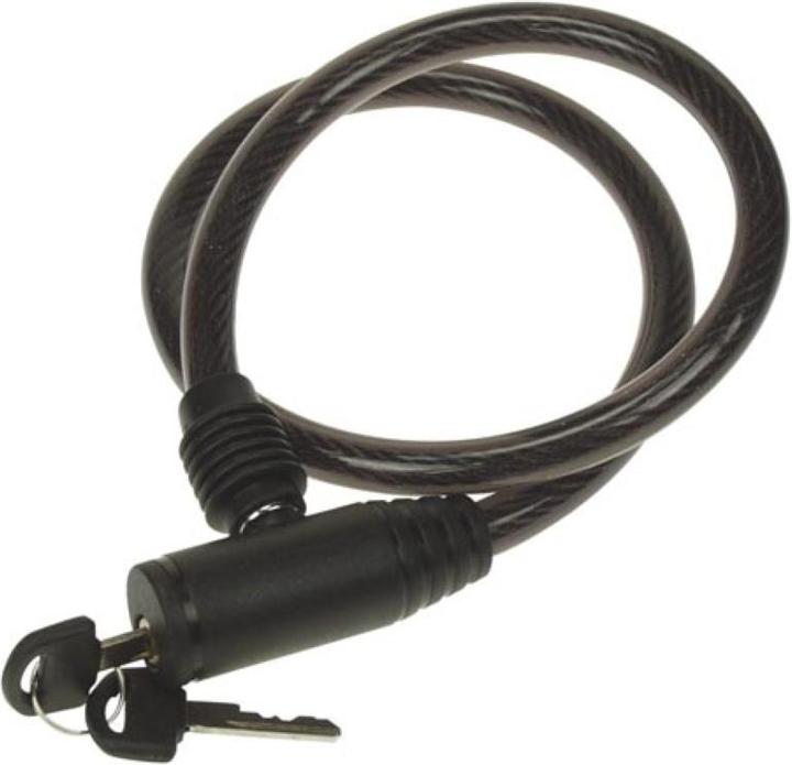 Perel spiraalvormige kabelvergrendeling Ø 10 mm met sleutel (65 cm)