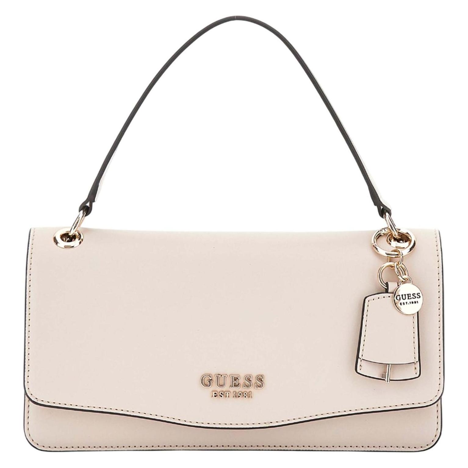 Guess, Damen, Handtasche, Eco Evaine Top Handle Flap Bag, Rosa