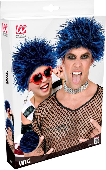 Immagine prodotto Widmann Parrucca Punk capelli blu
