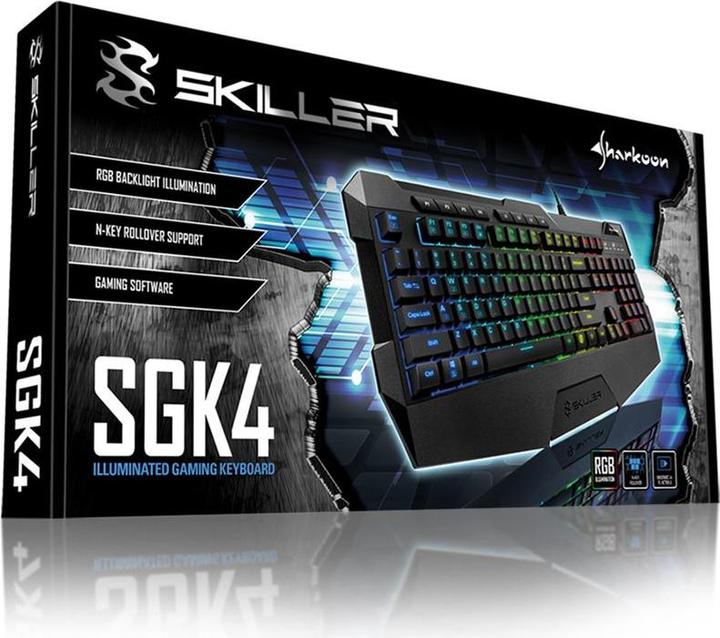 Immagine prodotto Sharkoon SKILLER SGK4 Tastiera USB QWERTY italiana (IT, Cablato)