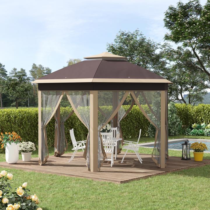 Actual product image Outsunny Folding pavilion with carrier bag (405 cm, 405 cm)