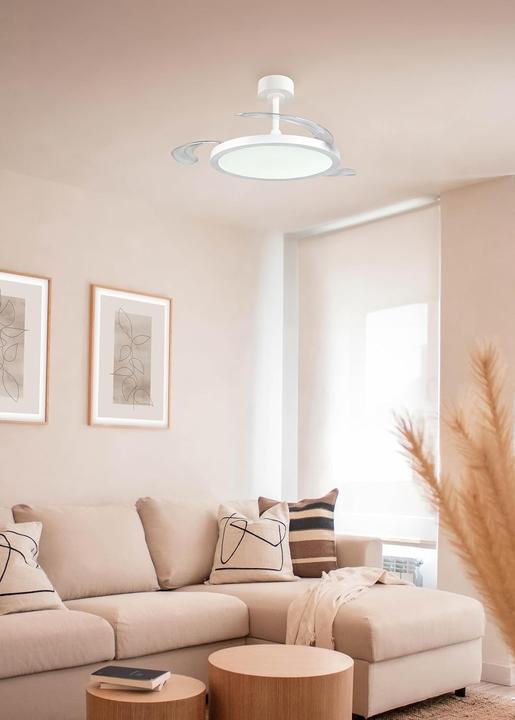 Actual product image RL live your light Ceiling Fan with Light, Remote Control, Dimmable, Night Light, 6 Speeds, Timer (48 dB)